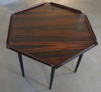Danish Hexagonal Side Table